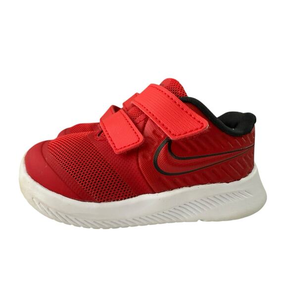NIKE STAR SIZE 6C RUNNER KID'S SHOES Red AT1803-600 - Picture 1 of 8